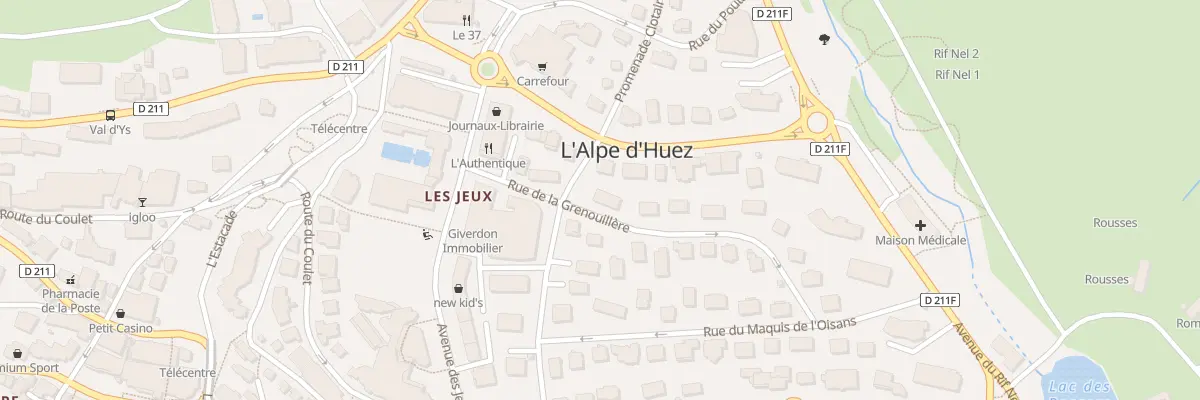 Plan du 99 Rue de la Grenouillère à Huez
