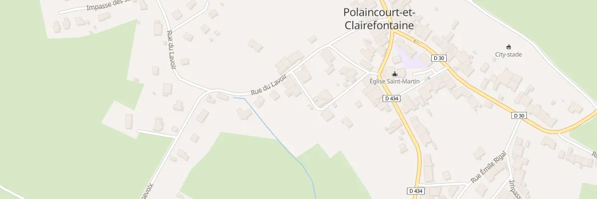 Plan du 7 Rue des Jardins à Polaincourt-et-Clairefontaine