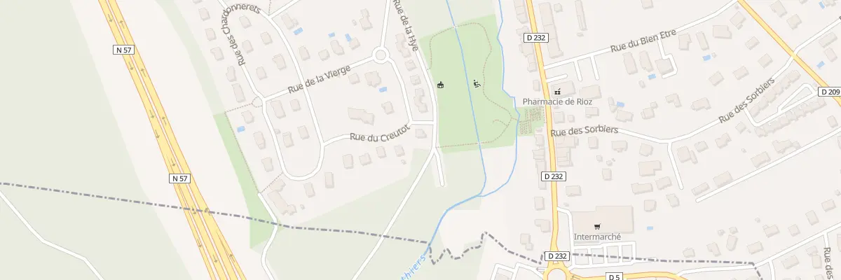 Plan du 1 Rue du Creutot à Rioz