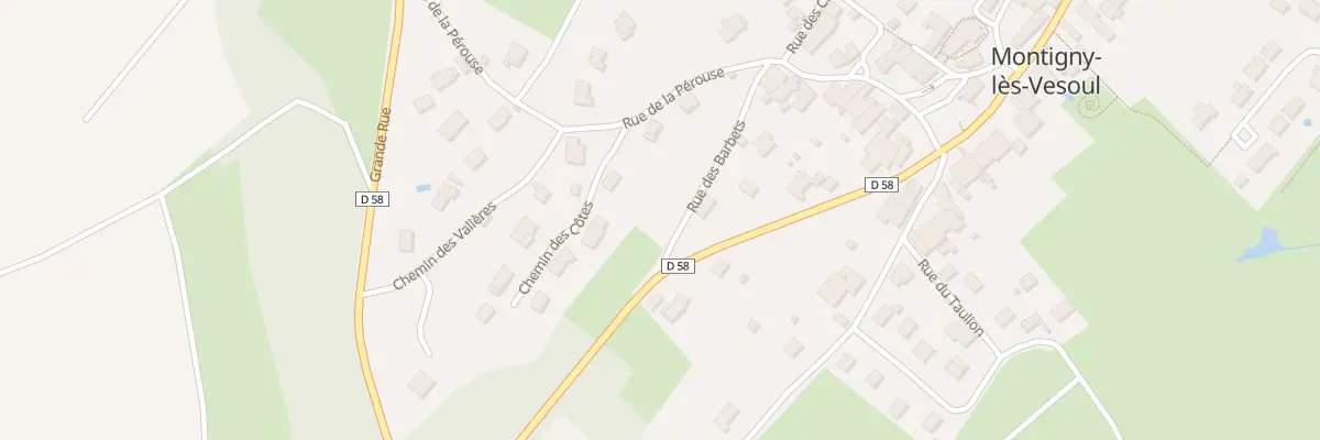 Plan du 1 Che des Côtes à Montigny-lès-Vesoul