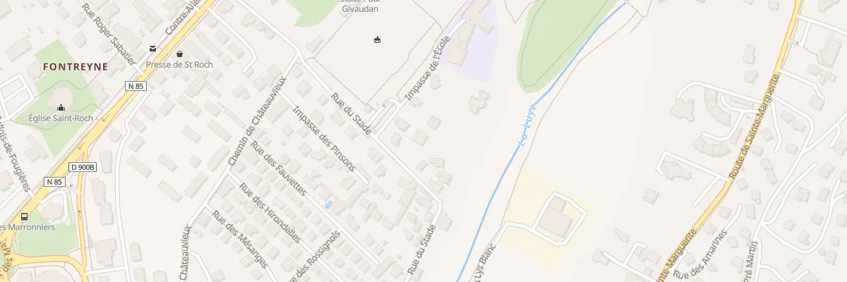 Plan du 3 Rue du Stade à Gap
