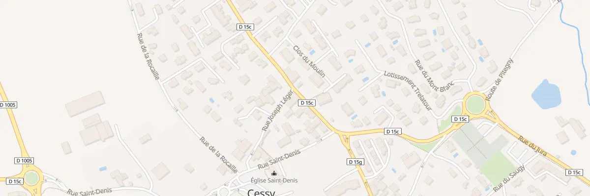 Plan du 1146 Rue du Jura à Cessy