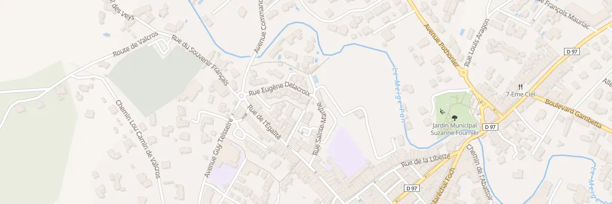 Plan du 110 Rue Eugène Delacroix à Cuers
