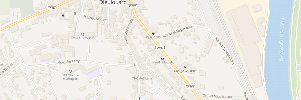 Plan du 2 Rue du Billu à Dieulouard