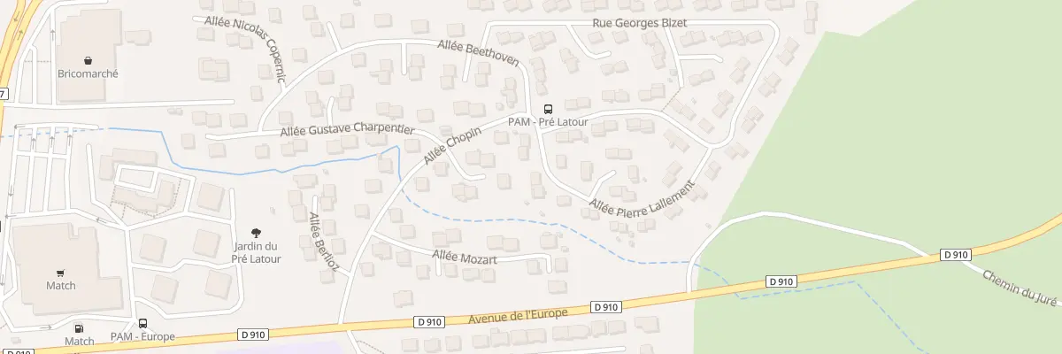 Plan du 6 All Pierre Lallement à Pont-à-Mousson