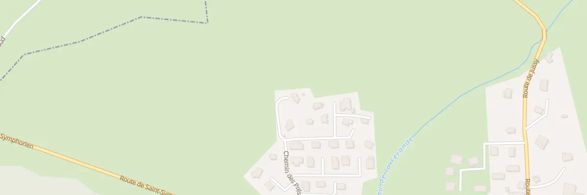 Plan du 1 Che des Prés Rossey à Copponex