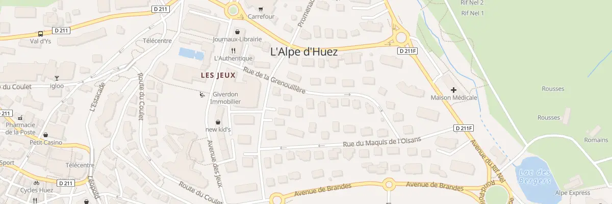 Plan du 128 Rue de la Grenouillère à Huez