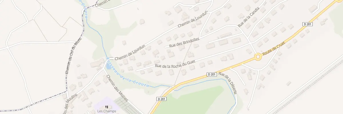 Plan du 285 Rue des brindolles à Arbin