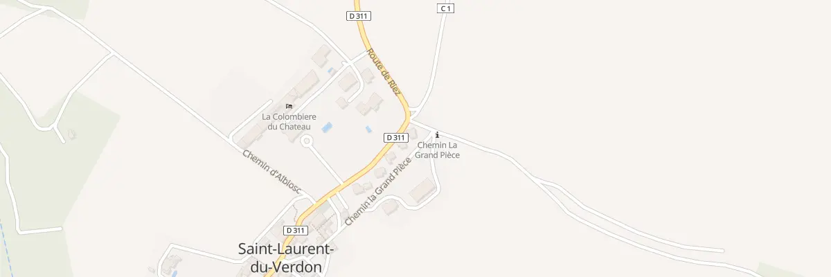 Plan du 5042 Le Village à Saint-Laurent-du-Verdon