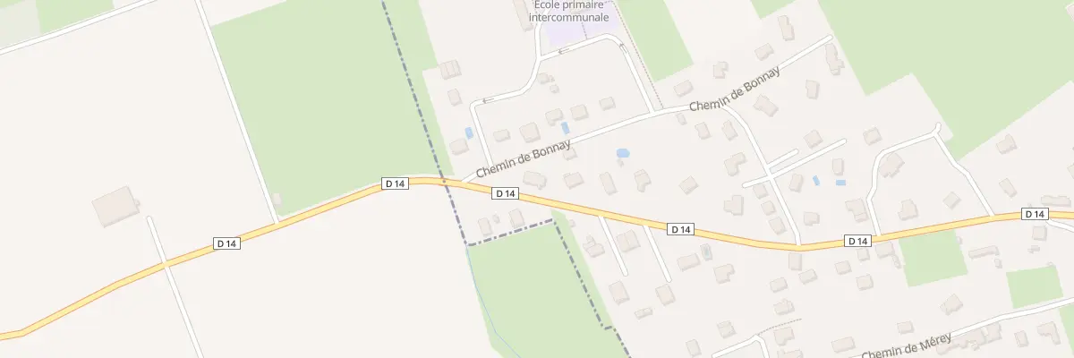 Plan du 1 Rue du Gal Charles de Gaulle à Vieilley