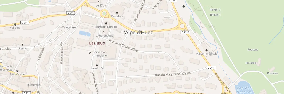 Plan du 163 Rue de la Grenouillère à Huez