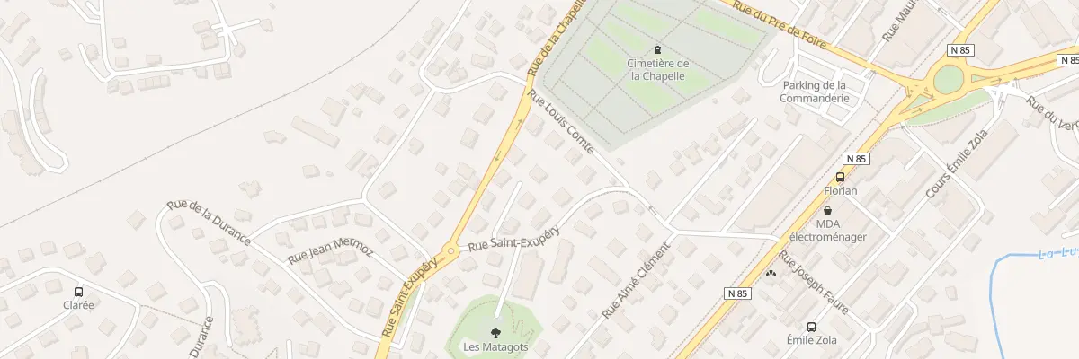 Plan du 6 Rue Hélène Boucher à Gap