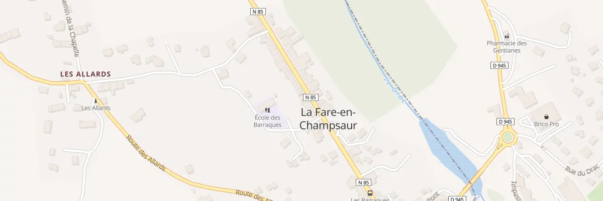 Plan du 23 Rte de Grenoble à La Fare-en-Champsaur