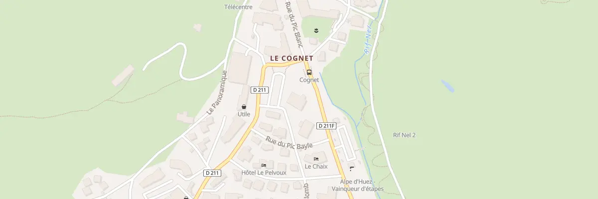 Plan du 621 Av du Rif Nel à Huez