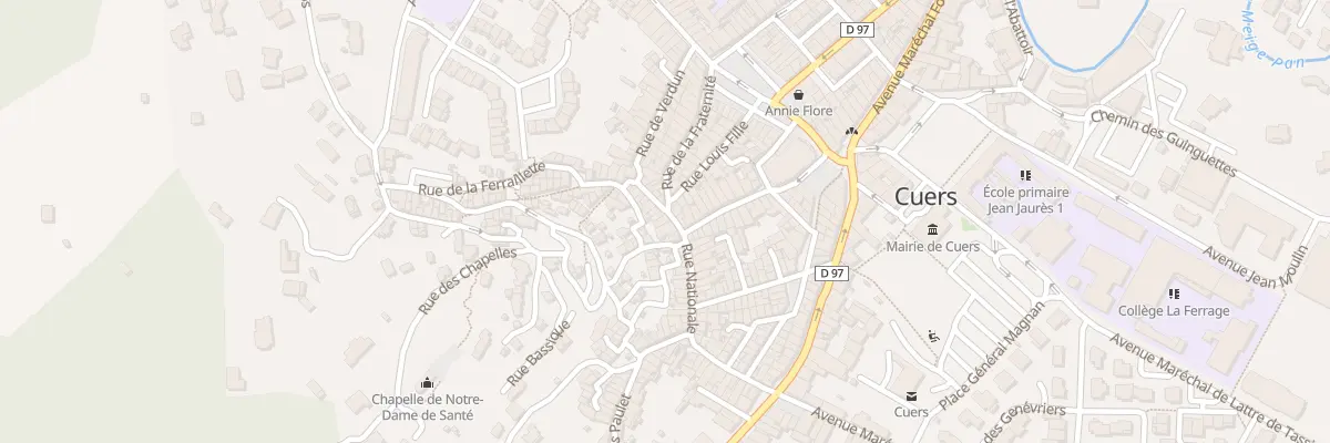 Plan du 3 Rue Vachère à Cuers