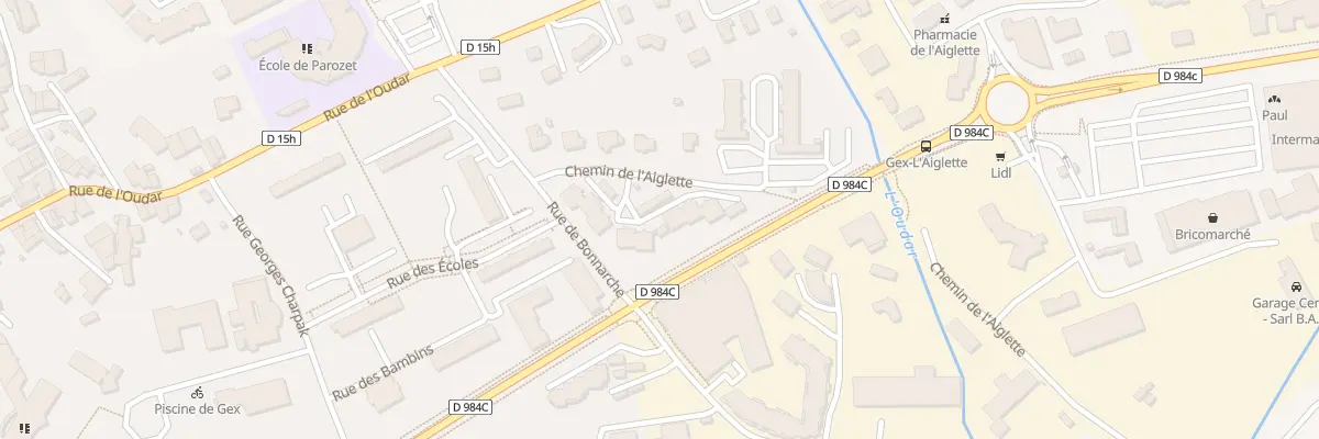 Plan du 100 Imp des Terrasses à Gex