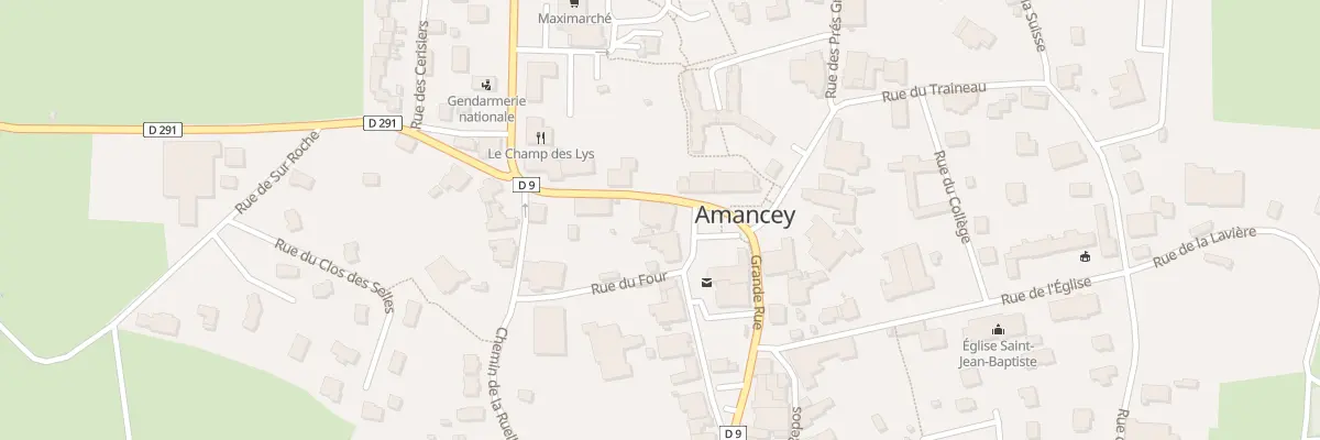 Plan du 24 Gr Grande Rue à Amancey