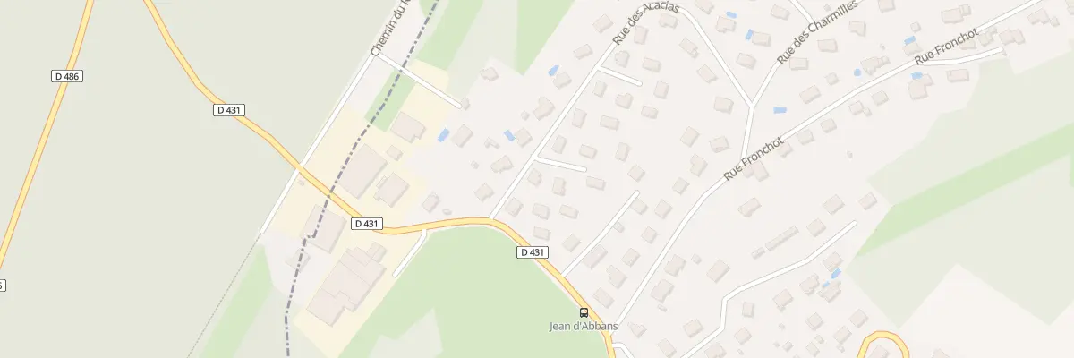Plan du 4 Rue des Acacias à Thise