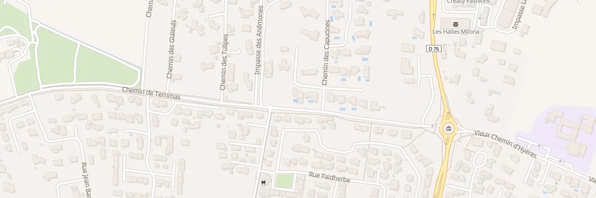 Plan du 75 Che des Capucines à La Crau