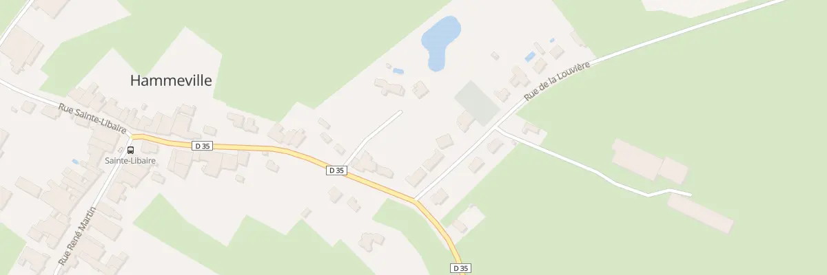 Plan du 3 Rue la Louviere Rte d’Houdrevi à Hammeville