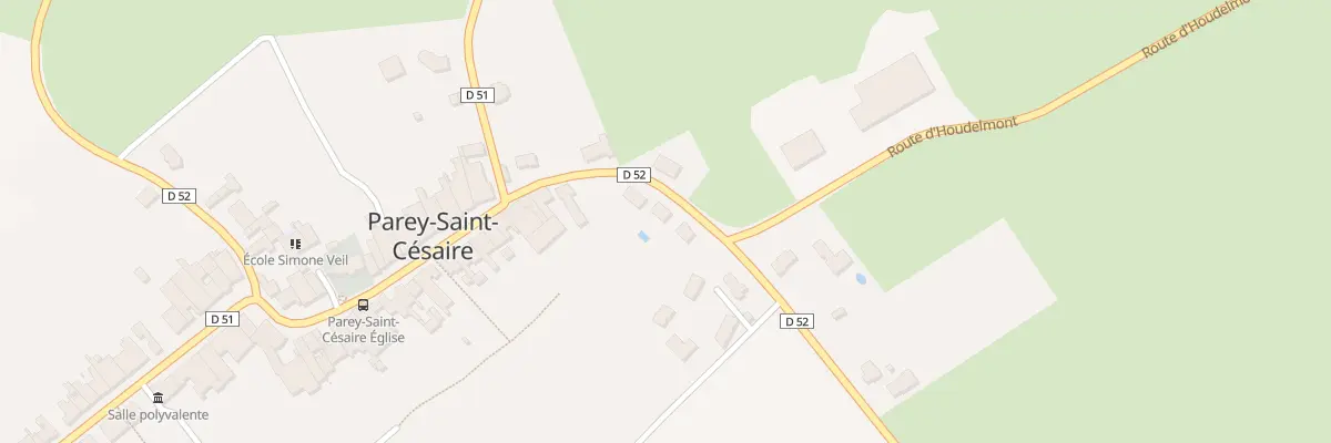 Plan du 52 Rte d’Houdreville à Parey-Saint-Césaire