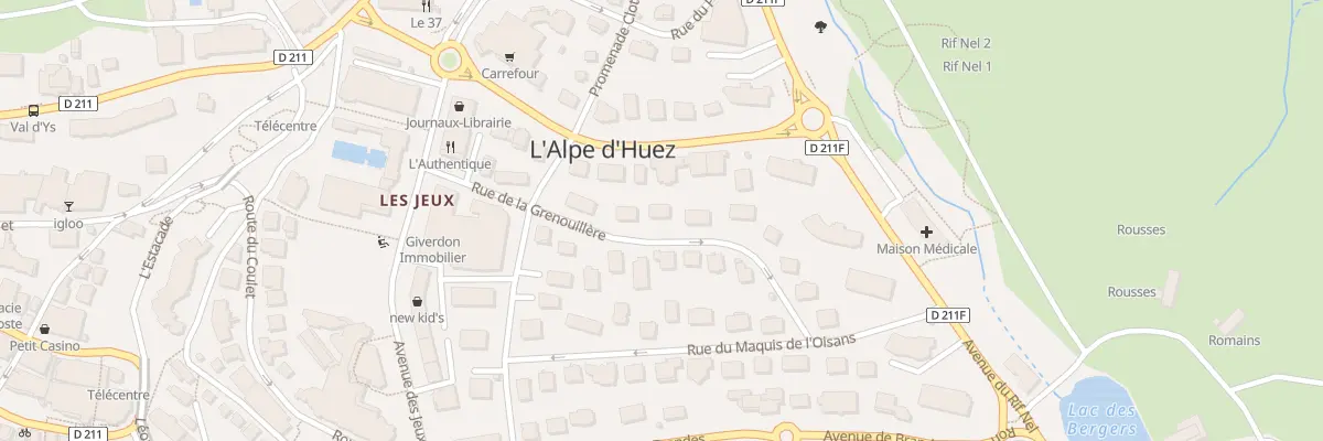 Plan du 171 Rue de la Grenouillère à Huez
