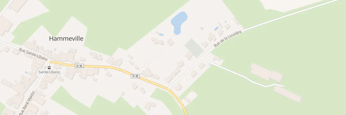 Plan du 5 Rue la Louviere Rte d’Houdrevi à Hammeville