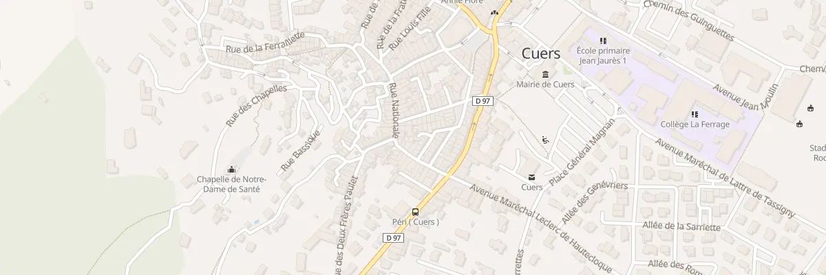 Plan du 58 Le Village à Cuers