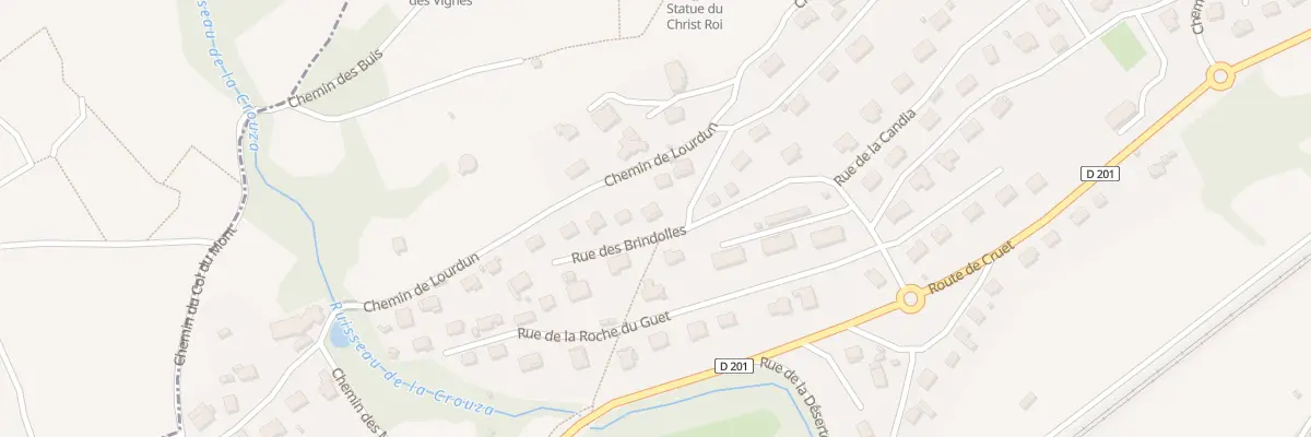 Plan du 250 Rue des brindolles à Arbin