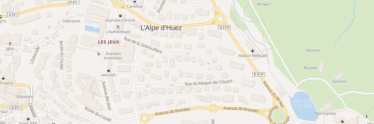 Plan du 210 Rue de la Grenouillère à Huez