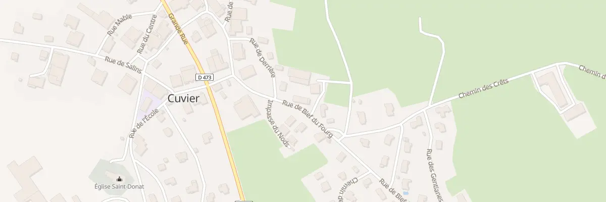 Plan du 7 Rue de Bief du Fourg à Cuvier