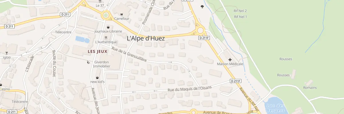 Plan du 221 Rue de la Grenouillère à Huez