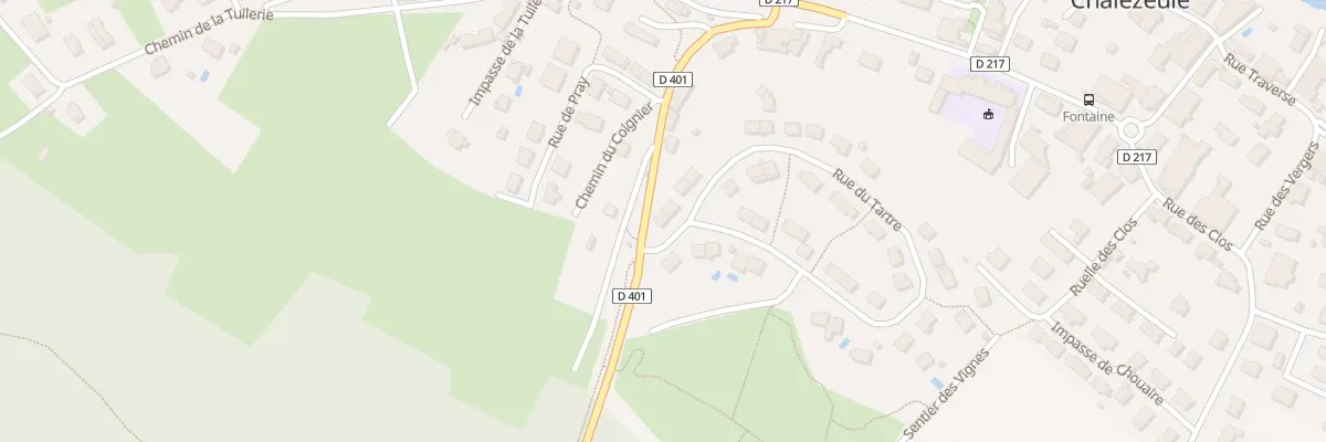 Plan du 52 Rue du Tartre à Chalezeule