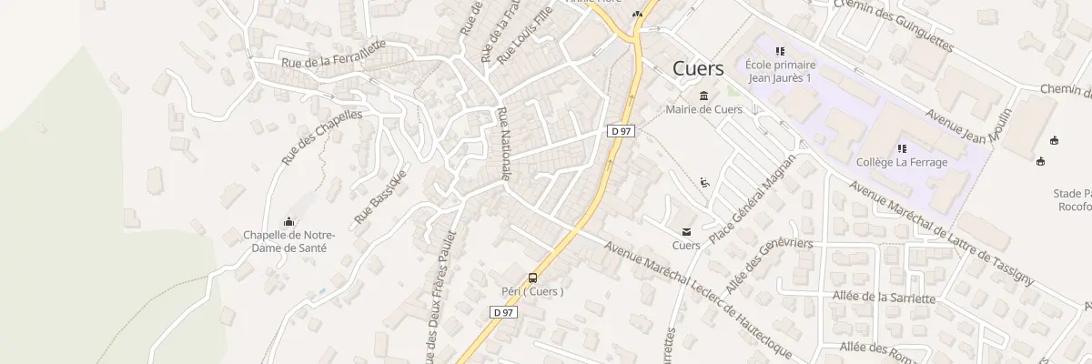 Plan du 20 Rue Michel de Bourges à Cuers