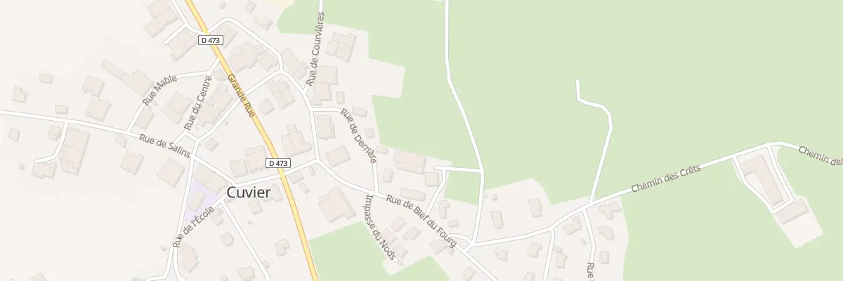 Plan du 2 Rue de Derrière à Cuvier