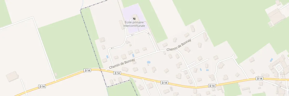 Plan du 11 Che de Bonnay à Vieilley