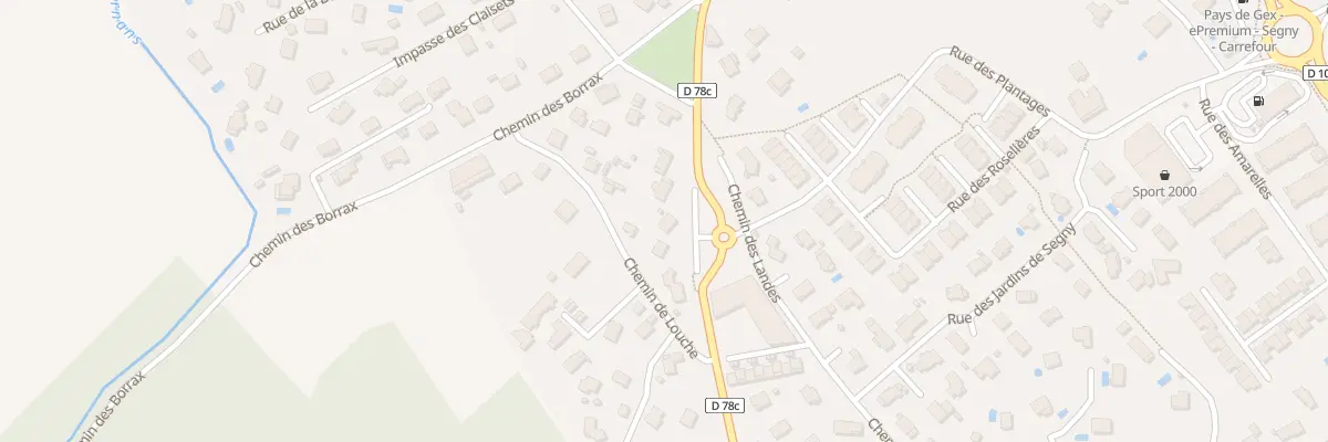 Plan du 268 Rte des Rosellets à Ségny