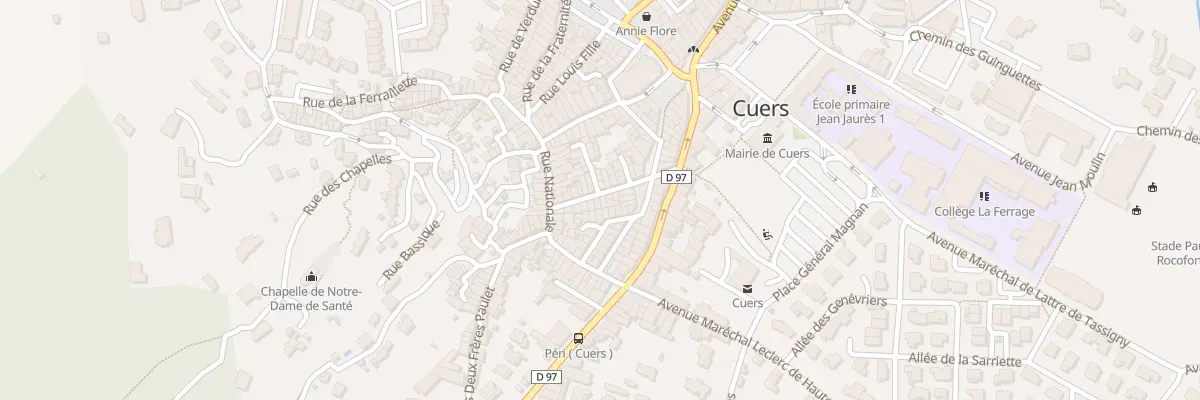 Plan du 9 Rue Denfert Rochereau à Cuers