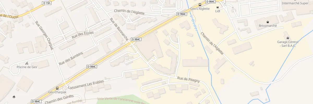 Plan du 35 Rue de Pitegny à Gex