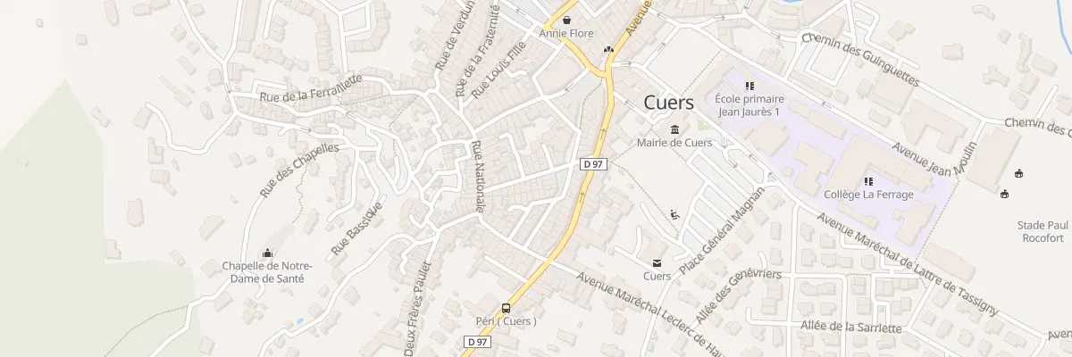 Plan du 5 Rue Denfert Rochereau à Cuers