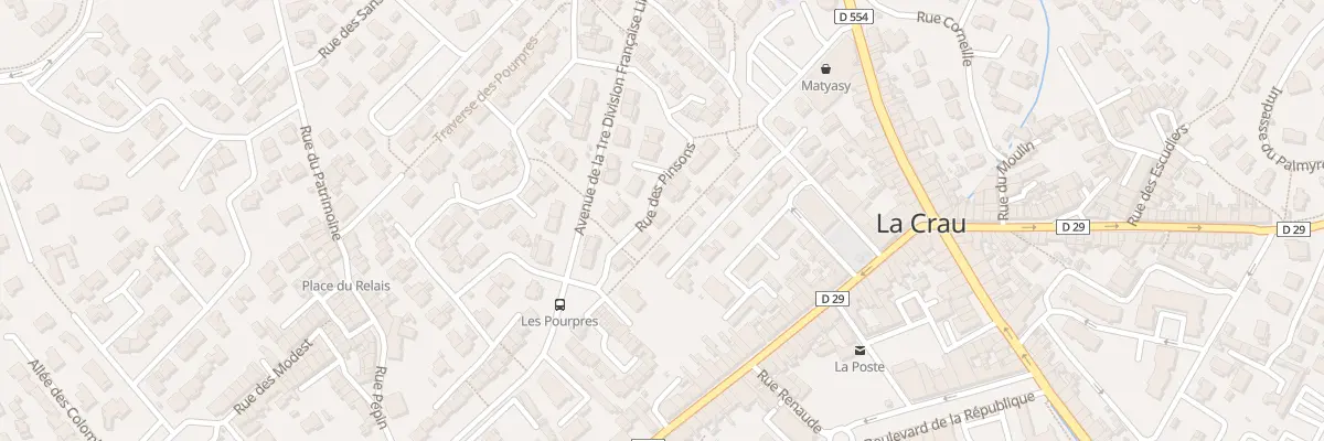 Plan du 6 Rue des Pinsons à La Crau