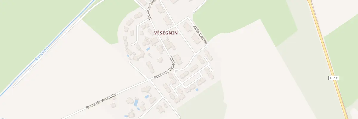 Plan du 631 Rte de Vésegnin à Prévessin-Moëns