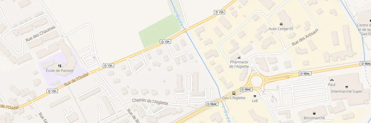 Plan du 506 Rue de l’Oudar à Gex