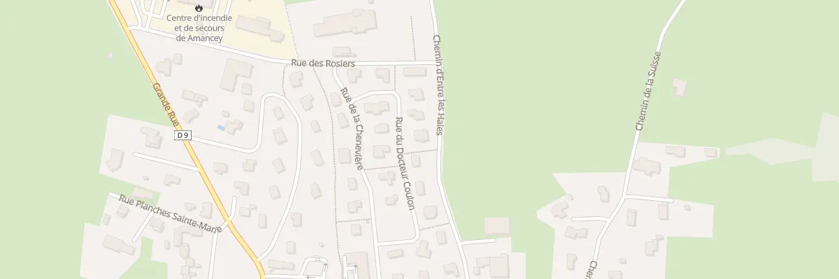 Plan du 14 Rue du Docteur Coulon à Amancey