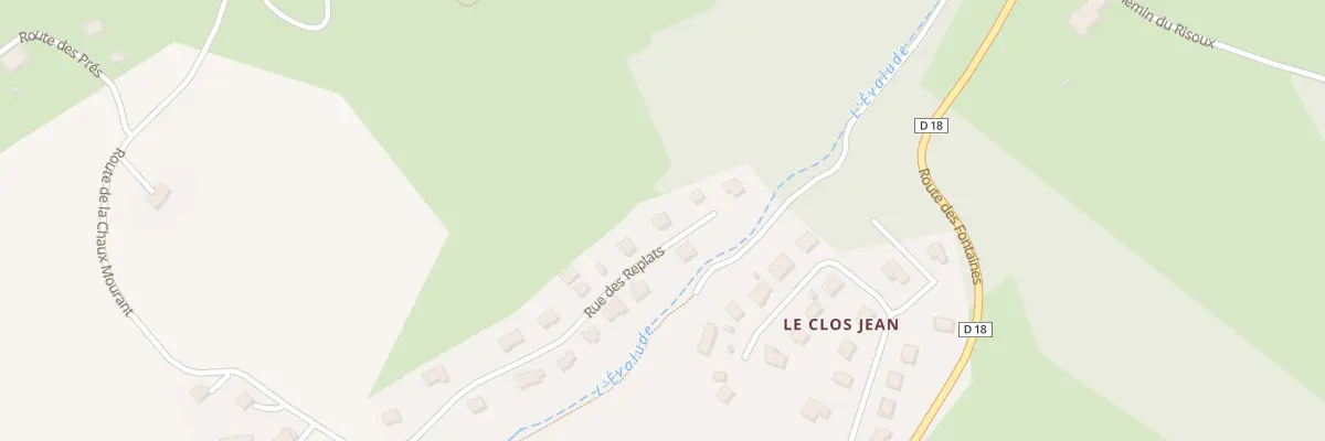 Plan du 293 Che des Replats à Bellefontaine