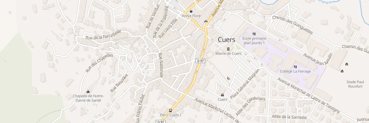 Plan du 2 Rue Denfert Rochereau à Cuers
