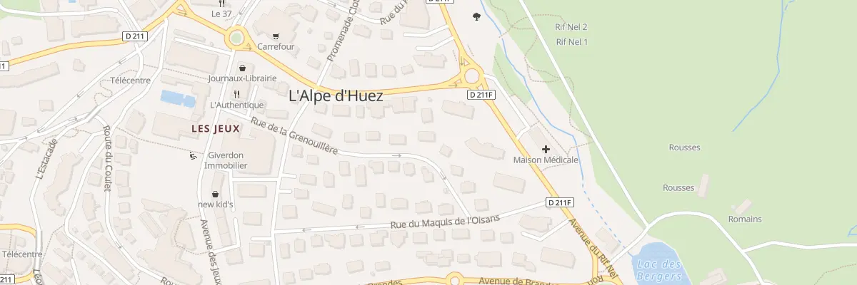 Plan du 241 Rue de la Grenouillère à Huez