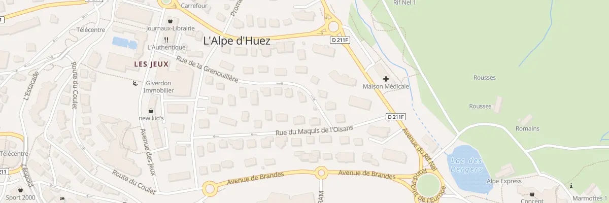 Plan du 248 Rue de la Grenouillère à Huez