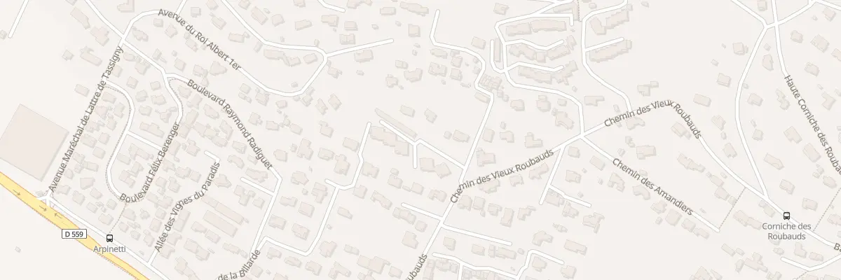 Plan du 9214 Les Roubauds à Carqueiranne