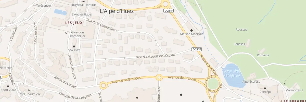 Plan du 304 Rue de la Grenouillère à Huez